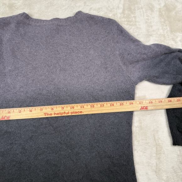 Vintage Versace Jeans Couture Angora Sweater Size M Italy Ombre Gray Medusa Y2K - Picture 7 of 8